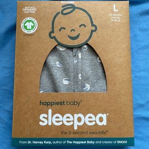 Happiest Baby Sleepea Swaddle, Gray, L